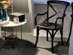 Black Basket Weave Chair, Gebruikt, Basket, Eén, Hout