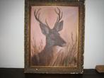 schilderij hert, Ophalen of Verzenden