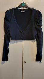 Bolero zwart maat M feest pofmouwen vest kerst, Maat 38/40 (M), 2-Bizzy, Overige typen, Zwart