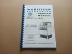 Service Manual: Wurlitzer 2204 (1958) jukebox nieuw !!, Verzenden, Nieuw, Voor 1950, Wurlitzer