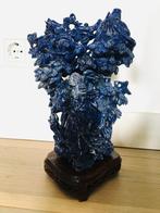 Imposant, handgesneden Chinese Lapis Lazuli  beeld, Ophalen of Verzenden