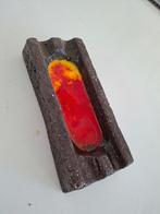 vintage brutalistische asbak fat lava midcentury Jan van Erp, Ophalen of Verzenden