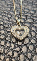 Prachtige Hart hanger met ketting 14karaat goud