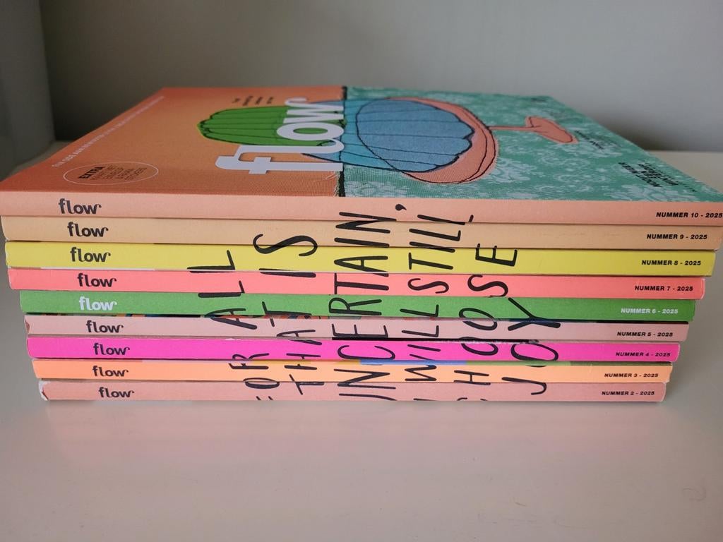 Flow 2025 nr 2 t/m 10 - bijna complete jaargang, Boeken, Tijdschriften en Kranten, Ophalen of Verzenden, Gelezen, Damesbladen