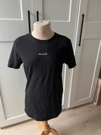 Zwart satijnen shirt ashes to dust, L, Ophalen of Verzenden, Zo goed als nieuw, Zwart