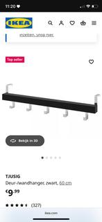 Kapstok Tjusig zwart IKEA (Nieuw), Huis en Inrichting, Woonaccessoires | Kapstokken, Nieuw, Minder dan 100 cm, Metaal, Ophalen