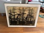 Lithografie zeilschepen - Bernard Buffet Sail Amsterdam, Antiek en Kunst, Ophalen of Verzenden
