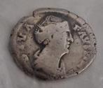 Zilveren munt Denarius tempel Diva Faustina 141–161 n.Chr., Ophalen of Verzenden, Overige landen, Losse munt, Zilver