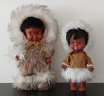 Vintage 2 poppen origineel Inuit Eskimo ´60s, Verzamelen, Poppen, Ophalen of Verzenden, Gebruikt, Pop