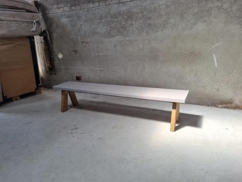 Wakefield eettafelbank Vic 215 cm Light teak Hout, Tuin en Terras, Tuinbanken