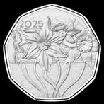 Oostenrijk 5 euro 2025, Paasmunt 2025, Narcis in koper 99%, Ophalen of Verzenden, Oostenrijk, 5 euro, Setje