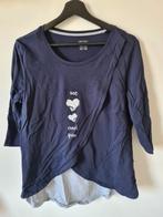 3kwarts mouw zwangerschaps shirt., Blauw, Maat 42/44 (L), Zo goed als nieuw, Shirt of Top