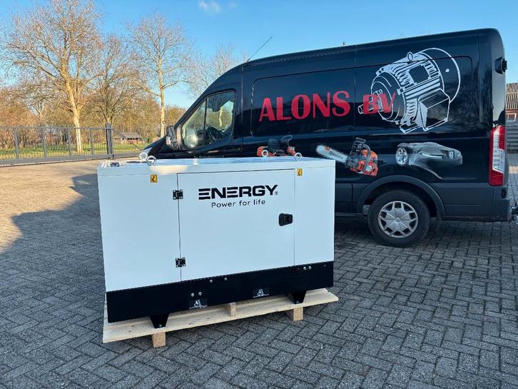 Aggregaat 14 kVA | Energy EY-14-P-SA | EU Stage 0 | Diesel, Doe-het-zelf en Verbouw, Aggregaten, Nieuw, Benzine, 10 tot 30 kVA