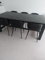 Eettafel zwart, 50 tot 100 cm, Gebruikt, Rechthoekig, Ophalen