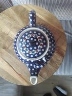 2 liter theepot van Pools aardewerk, Huis en Inrichting, Keuken | Servies, Overige typen, Ophalen of Verzenden, Zo goed als nieuw
