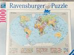 Ravensburger Wereldkaart Puzzel 1000 stukjes, Ophalen of Verzenden, 500 t/m 1500 stukjes, Zo goed als nieuw, Legpuzzel