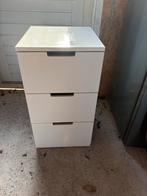 Witte IKEA Ladekast - 40x43x75cm, Huis en Inrichting, Kasten | Ladekasten, Ophalen, Gebruikt, 3 of 4 laden, Minder dan 100 cm