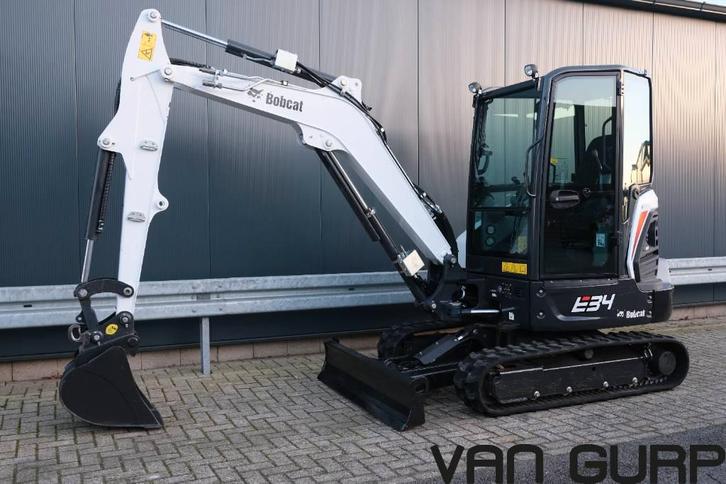Bobcat E34 | 2021 | 830h (bj 2021), Zakelijke goederen, Machines en Bouw | Kranen en Graafmachines, Graafmachine