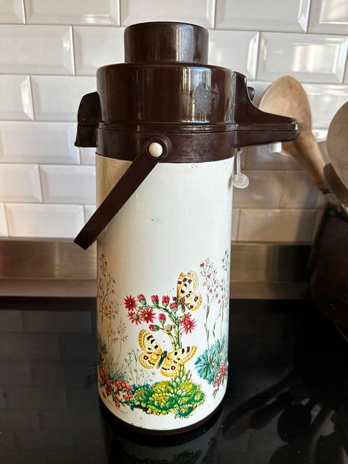 Vintage airpump air pump thermos koffiekan koffie kan ‘70/80, Antiek en Kunst, Antiek | Keukenbenodigdheden, Ophalen of Verzenden
