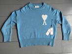 Ami Paris Lichtblauwe Wollen Trui maat s, Kleding | Heren, Truien en Vesten, Verzenden, Zo goed als nieuw, Maat 46 (S) of kleiner