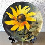 Origineel olieverf schilderij met zwarte standaard, Antiek en Kunst, Kunst | Schilderijen | Abstract, Ophalen of Verzenden