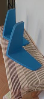 Blauwe Boekensteunen - Ikea Boekenplank, Huis en Inrichting, Woonaccessoires | Wandplanken en Boekenplanken, Ophalen, Gebruikt