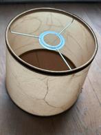 Vintage cylindervormige lampenkap, Gebruikt, Rond, Ophalen of Verzenden, Crème