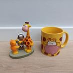 Giraffe beeldje en mok van Leendert Jan Vis., Verzamelen, Beelden en Beeldjes, Ophalen of Verzenden, Zo goed als nieuw, Dier