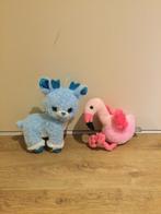 Blauw hert en roze flamingo, Ophalen of Verzenden, Gebruikt, Overige typen