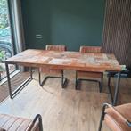 Industriele kwalitatieve zware tafel van eijerkamp, Huis en Inrichting, Tafels | Eettafels, Ophalen, 50 tot 100 cm, Zo goed als nieuw