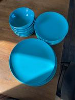 Blauw ikea servies, Huis en Inrichting, Keramiek, Ophalen of Verzenden, Zo goed als nieuw, Effen