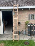 Houten dakladder 285 cm, Doe-het-zelf en Verbouw, Ladders en Trappen, Ophalen, Zo goed als nieuw, 4 meter of meer