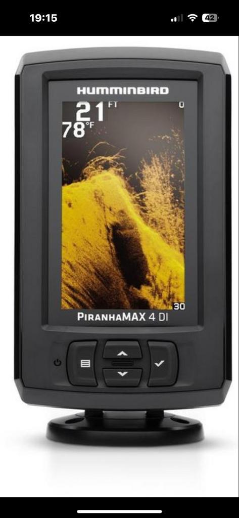 Humminbird PiranhaMAX 4 DI Fish Finder, Watersport en Boten, Hengelsport | Karpervissen, Gebruikt, Ophalen of Verzenden