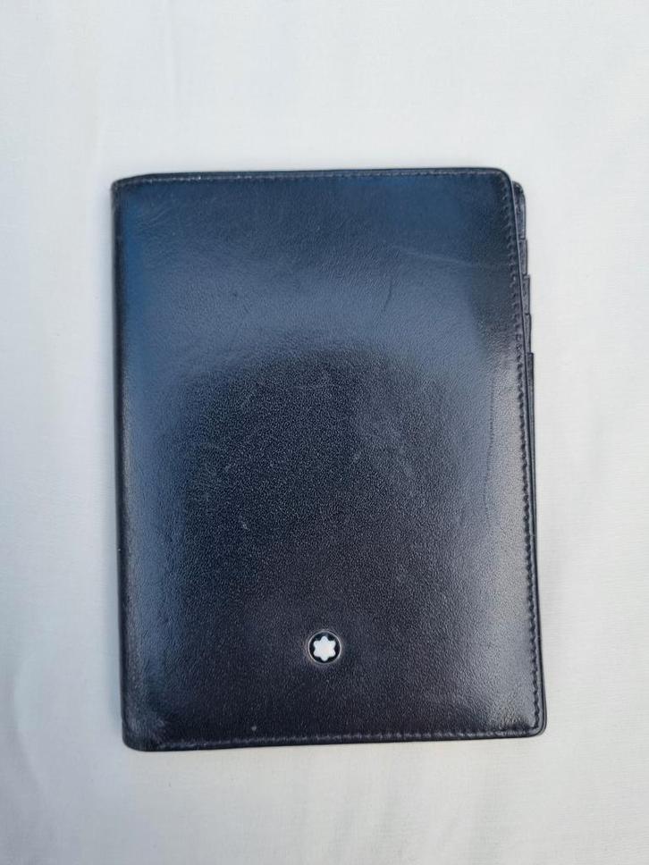 Montblanc Meisterstück Portemonee 6 cc, Sieraden, Tassen en Uiterlijk, Portemonnees, Zo goed als nieuw, Zwart, Leer, Ophalen of Verzenden