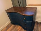 Uniek buikkastje ladekast Engelse kast dressoir blauw, Huis en Inrichting, Kasten | Ladekasten, Ophalen, 100 tot 150 cm, 3 of 4 laden