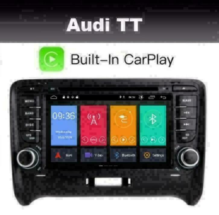 Audi TT android 10 radio navigatie carkit dab+ carplay wifi, Auto diversen, Autoradio's, Nieuw, Ophalen of Verzenden