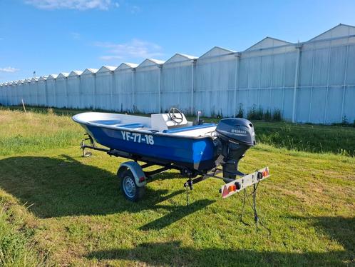 Console boot inc 25PK Yamaha 4 takt + trailer. Vaarklaar!, Watersport en Boten, Vis- en Consoleboten, 10 tot 30 pk, 3 tot 6 meter