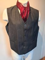 Gilet chique donker ruit antraciet buikmaatje 27 €50, Maat 52/54 (L), Nieuw, Grijs, Ophalen of Verzenden