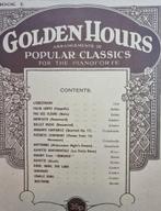 Golden Hours Piano - Populaire Klassiekers, Muziek en Instrumenten, Bladmuziek, Ophalen of Verzenden, Zo goed als nieuw, Thema