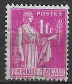 Frankrijk 1937/1939 - Yvert 369 - Type "Paix" - 1 F. (ST), Postzegels en Munten, Ophalen, Gestempeld