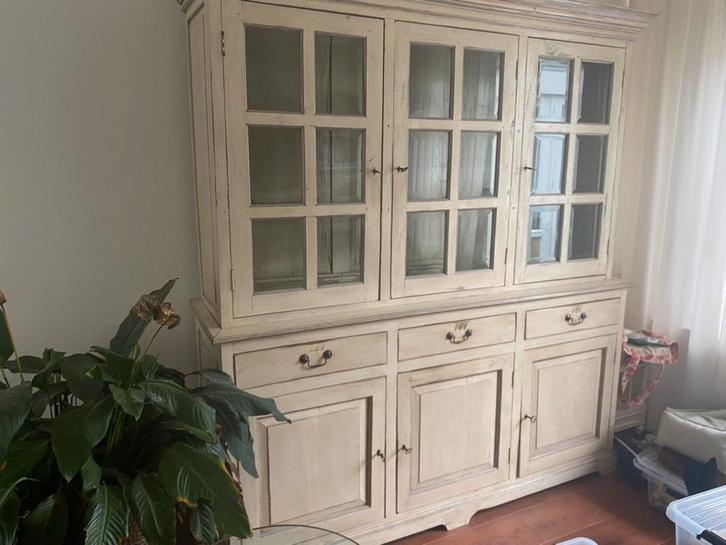 Prachtige oude servieskast, Huis en Inrichting, Kasten | Buffetkasten, Gebruikt, 200 cm of meer, 150 tot 200 cm, 25 tot 50 cm