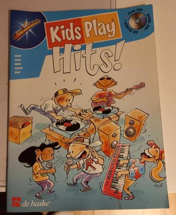 Lesboek Kids Play Hits! - Dwarsfluit (Boek/CD)