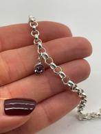 A282 Prachtige zilveren jasseron armband, Sieraden, Tassen en Uiterlijk, Armbanden, Ophalen of Verzenden, X, Zilver, Zilver