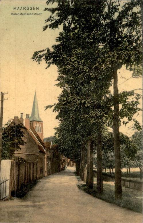 Maarssen Bolensteinschestraat, Verzamelen, Ansichtkaarten | Nederland, Gelopen, Utrecht, Voor 1920, Ophalen of Verzenden