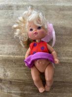 Vintage Kelly Mattel pop in rood met paarste stippen jurkje, Ophalen of Verzenden, Gebruikt, Pop