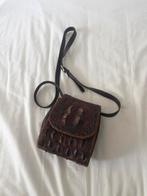krokodillen vintage tas van thailand, Sieraden, Tassen en Uiterlijk, Tassen | Damestassen, Ophalen of Verzenden, Nieuw, Bruin