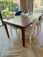 Repro antieke eettafel met Ikea Ingolf stoelen, Huis en Inrichting, Tafels | Eettafels, Ophalen, Gebruikt, 100 tot 150 cm, 50 tot 100 cm
