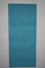 6 st. Scrapbook baby/jongen sierstickers blauw 8538, Verzenden, Nieuw, Kind, Overige typen