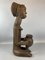 231119 Mooi Afrikaans Baule Beeld uit Ivoor Kust, Antiek en Kunst, Kunst | Niet-Westerse kunst, Ophalen of Verzenden