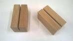 menukaarthouder massief eiken 11 x 6 x 6 cm en 14,8x 4 x6 cm, Ophalen of Verzenden, Nieuw, Reclamebord, Plaat of Schild, Overige merken